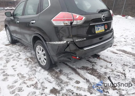 2015 Nissan Rogue S из США, поврежденный, VIN KNMAT2MV6FP512410